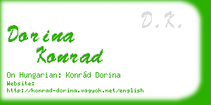 dorina konrad business card